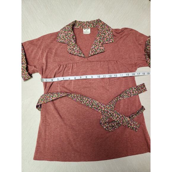 Vtg 70s Tejo Of California Women's Skirt Set Large Terracotta No Size Tag - Picture 8 of 13